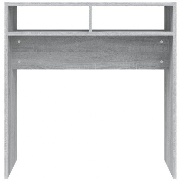 Mesa consola madera contrachapada gris Sonoma 78x30x80 cm M 5