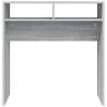 Mesa consola madera contrachapada gris Sonoma 78x30x80 cm 5