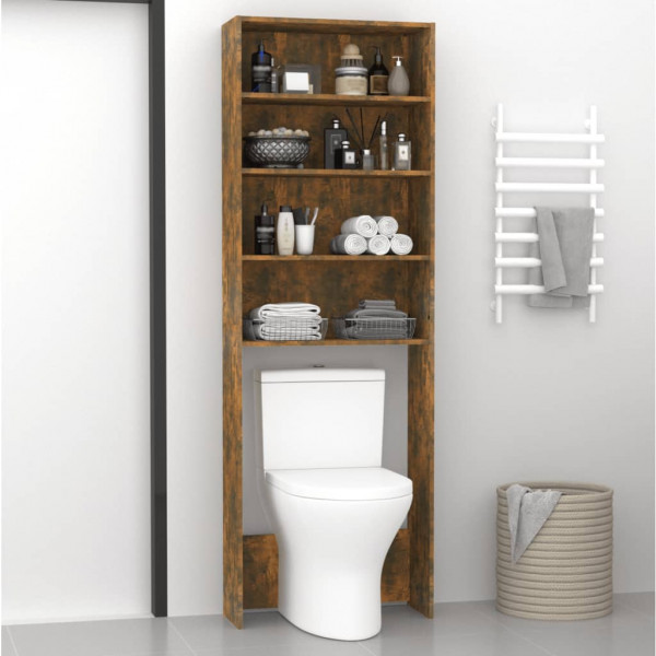 Armário máquina lavar roupa 64x24x190 cm carvalho fumado M 3