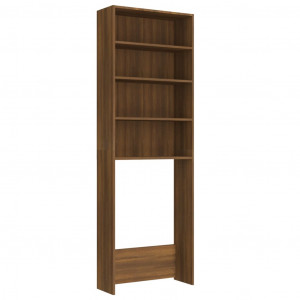 Armário máquina lavar roupa 64x24x190 cm cor carvalho castanho H