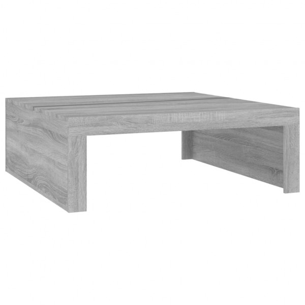 Mesa de centro madera contrachapada gris Sonoma 100x100x35 cm M 2