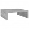 Mesa de centro madera contrachapada gris Sonoma 100x100x35 cm 2