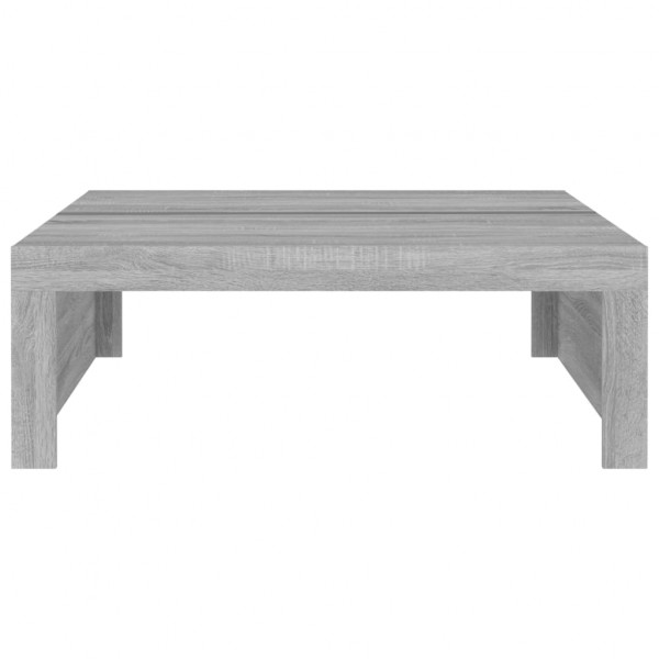 Mesa de centro madera contrachapada gris Sonoma 100x100x35 cm M 3