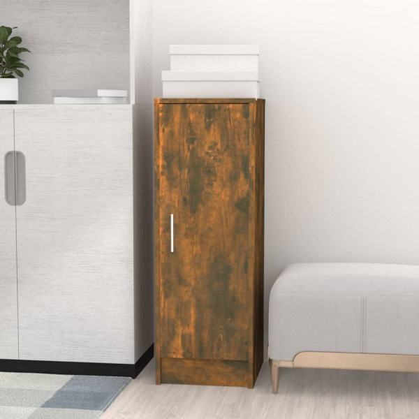 Mueble zapatero madera contrachapada roble ahumado 32x35x92 cm M 3