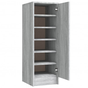 Zapatero de madera contrachapada gris Sonoma 32x35x92 cm H