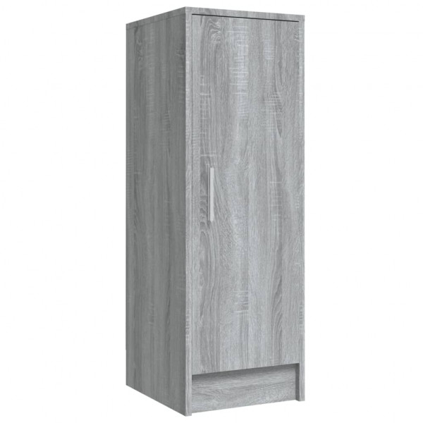 Zapatero de madera contrachapada gris Sonoma 32x35x92 cm M 5
