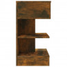 Mesita de noche madera contrachapada roble ahumado 40x35x65 cm 4