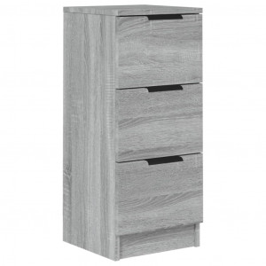 Aparador de madera contrachapada gris Sonoma 30x30x70 cm H