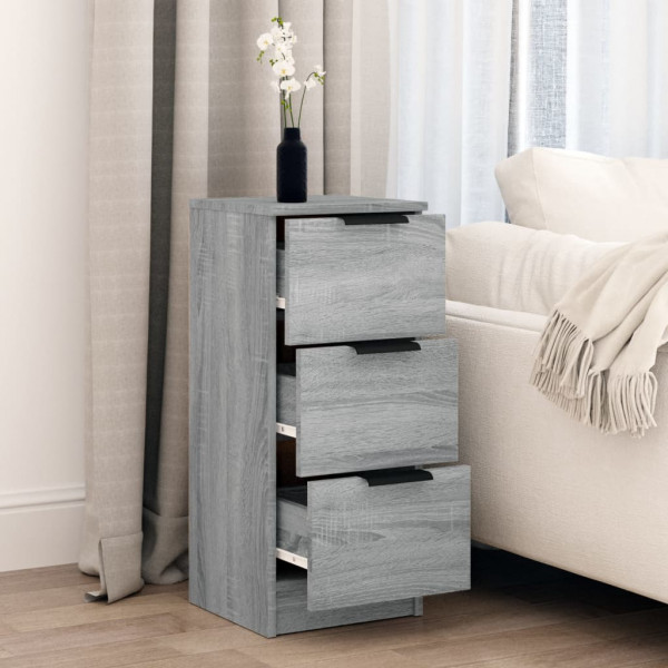 Aparador de madera contrachapada gris Sonoma 30x30x70 cm M 3