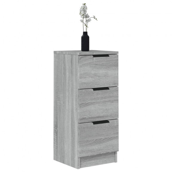 Aparador de madera contrachapada gris Sonoma 30x30x70 cm M 4
