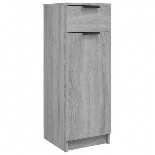Armario de baño madera contrachapada gris Sonoma 32x34x90 cm M 2