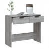 Mesa consola madera contrachapada gris Sonoma 90x36x75 cm 5