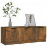 Mueble de TV madera contrachapada roble ahumado 102x35x36.5 cm 5