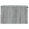 Mesita de noche de pared 2 uds color gris Sonoma 34x30x20 cm 5