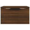 Mesa de cabeceira de parede 34x30x20 cm cor carvalho castanho 3