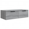 Armario de pared madera contrachapada gris Sonoma 68x30x20 cm 2