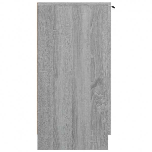 Mueble zapatero de madera contrachapada gris Sonoma 59x35x70 cm M 4