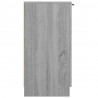 Mueble zapatero de madera contrachapada gris Sonoma 59x35x70 cm 4
