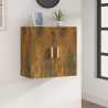 Armario de pared madera contrachapada roble ahumado 60x30x60 cm 1