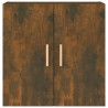 Armario de pared madera contrachapada roble ahumado 60x30x60 cm 5