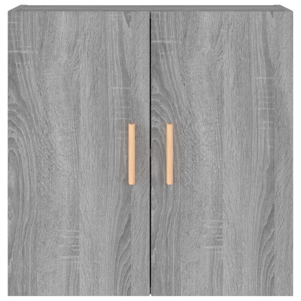 Armario de pared madera contrachapada gris Sonoma 60x30x60 cm M 5