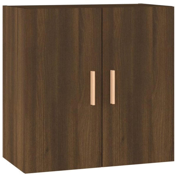 Armario de pared madera contrachapada marrón roble 60x30x60 cm M 2