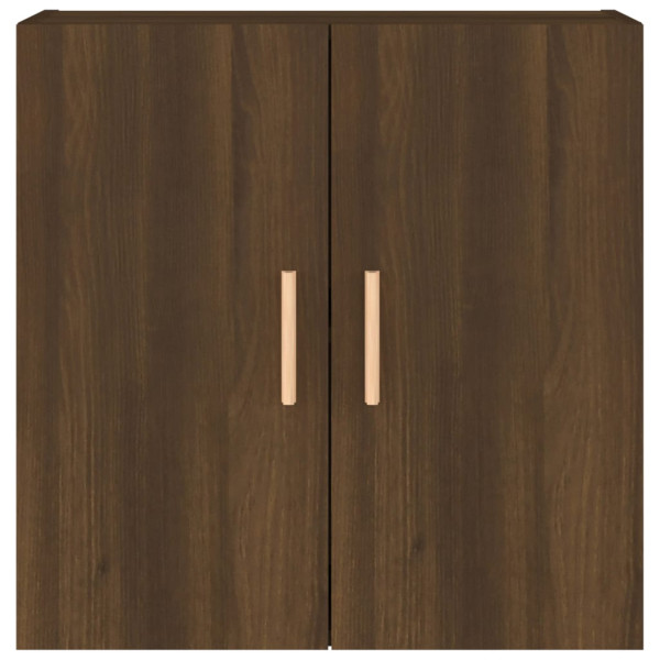 Armario de pared madera contrachapada marrón roble 60x30x60 cm M 5