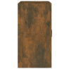 Armario de pared madera contrachapada roble ahumado 60x31x60 cm 4
