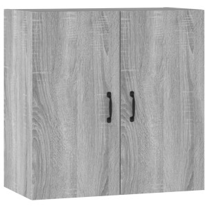 Armario de pared madera contrachapada gris Sonoma 60x31x60 cm H