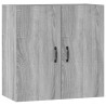 Armario de pared madera contrachapada gris Sonoma 60x31x60 cm 2