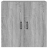 Armario de pared madera contrachapada gris Sonoma 60x31x60 cm 3