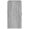 Armario de pared madera contrachapada gris Sonoma 60x31x60 cm 4