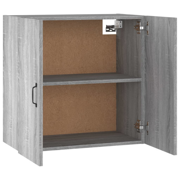 Armario de pared madera contrachapada gris Sonoma 60x31x60 cm M 5