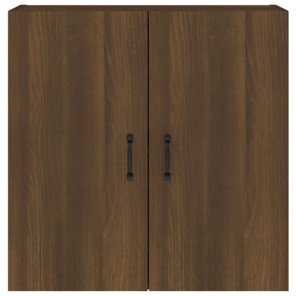 Armario de pared madera contrachapada marrón roble 60x31x60 cm M 3