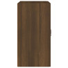 Armario de pared madera contrachapada marrón roble 60x31x60 cm 4