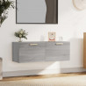 Armario pared madera contrachapada gris Sonoma 100x36.5x35 cm 1