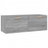 Armario pared madera contrachapada gris Sonoma 100x36.5x35 cm 2