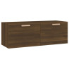 Armario pared madera contrachapada marrón roble 100x36.5x35 cm 2