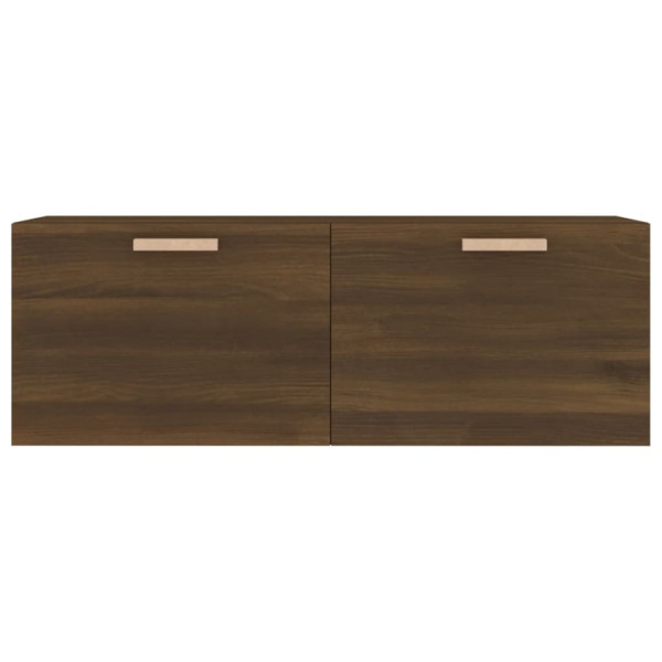 Armario pared madera contrachapada marrón roble 100x36.5x35 cm M 5