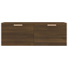 Armario pared madera contrachapada marrón roble 100x36.5x35 cm 5