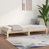 Estrutura sofá-cama de puxar 2x(90x190) cm pinho maciço 5
