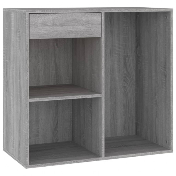 Armario maquillaje madera contrachapada gris Sonoma 80x40x75 cm M 3