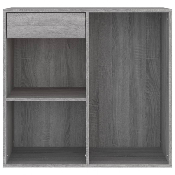 Armario maquillaje madera contrachapada gris Sonoma 80x40x75 cm M 4
