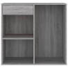 Armario maquillaje madera contrachapada gris Sonoma 80x40x75 cm 4