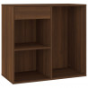 Armario de maquillaje madera color roble marrón 80x40x75 cm 3