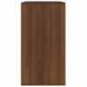 Armario de maquillaje madera color roble marrón 80x40x75 cm 5