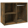 Mueble vestidor madera contrachapada roble ahumado 80x40x65 cm 2