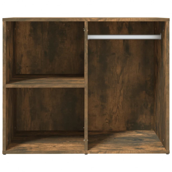 Mueble vestidor madera contrachapada roble ahumado 80x40x65 cm M 3