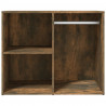 Mueble vestidor madera contrachapada roble ahumado 80x40x65 cm 3