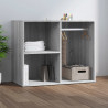 Mueble vestidor madera contrachapada gris Sonoma 80x40x65 cm 1
